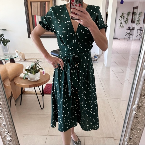 Faithful The Brand Farah Linnea Dot Maxi Dress Size 4 - Picture 2 of 11